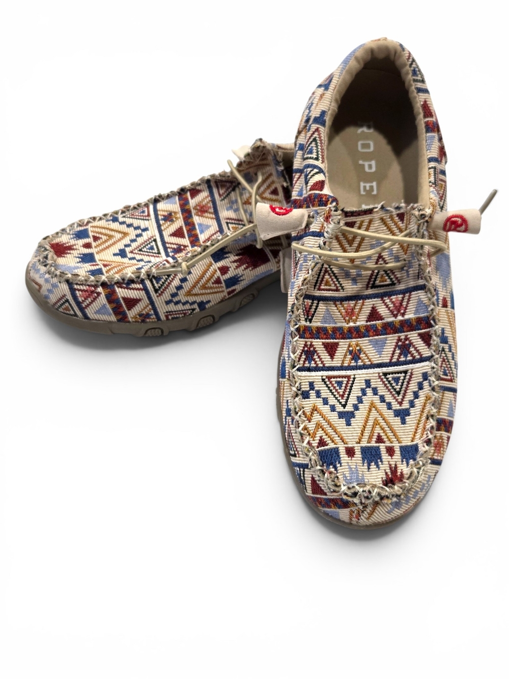 Roper Women’s Southwest Aztec Print Loafers | Boho Driving Mocs Size 6 Like New